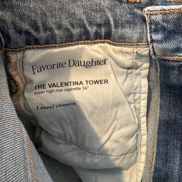Favorite Daughter Valentina Super High Rise Tower Jean with Slit Size 23 - Picture 10 of 12
